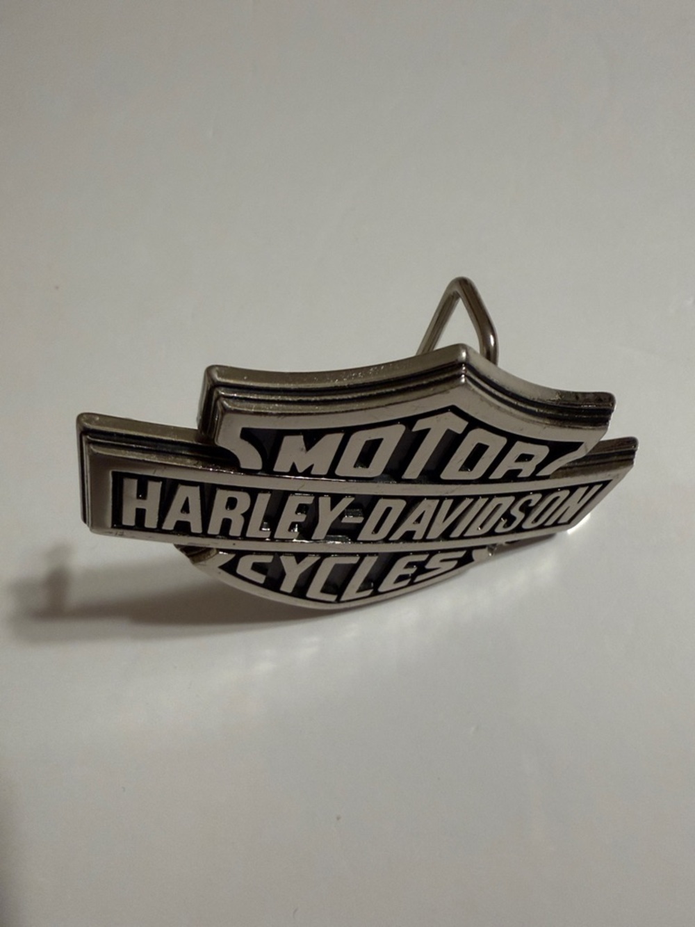 Vintage Harley-Davidson Black and Silver Bar & Shield Belt Buckle 2005 HD. NWOT - Picture 3 of 8